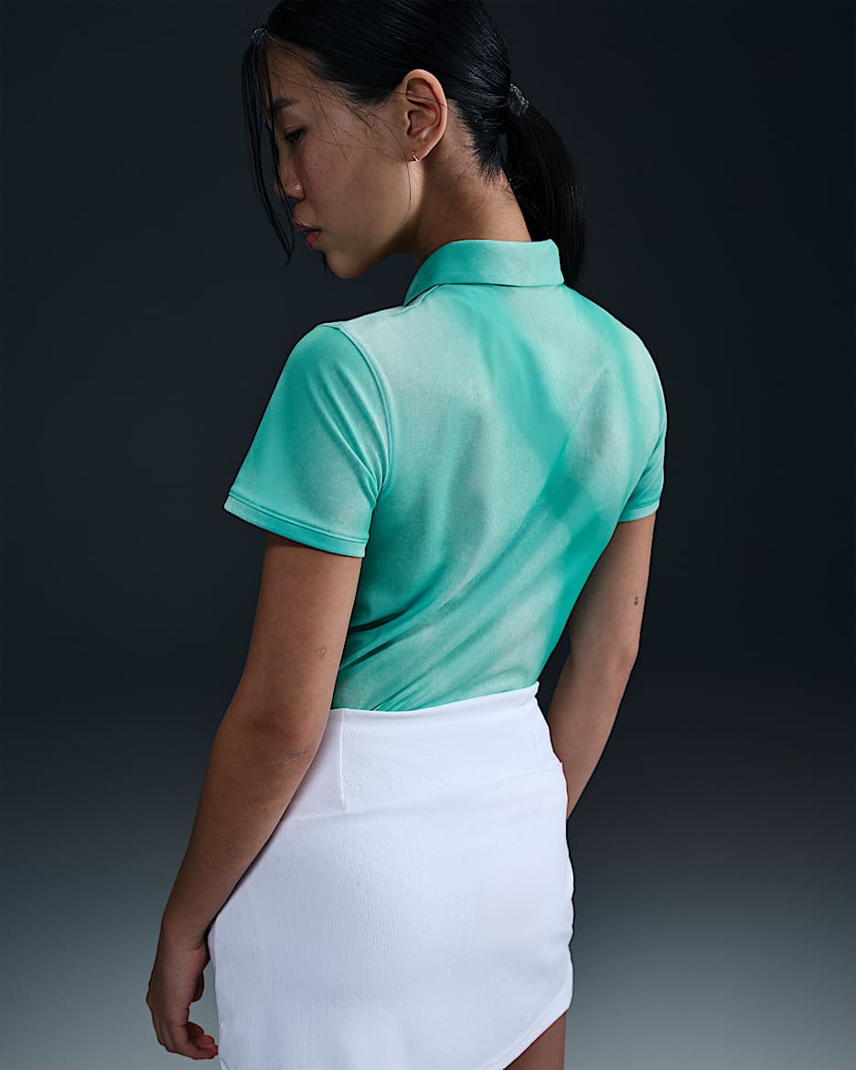 Nike blue golf polo best sale